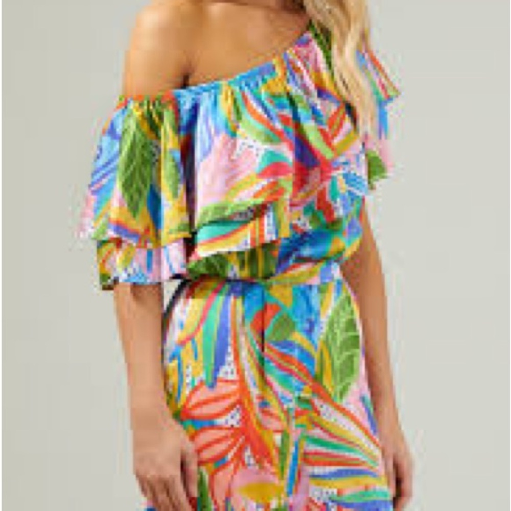 NWT Sugarlips Colorful Versatile Off-Shoulder Blouse - Picture 4 of 5